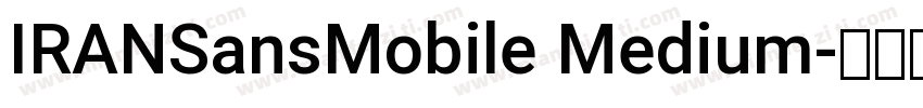 IRANSansMobile Medium字体转换